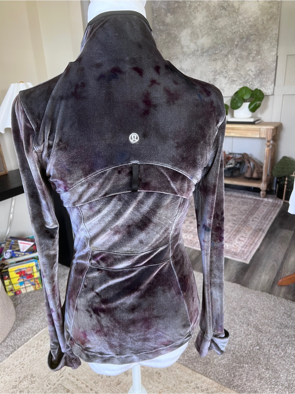 Lululemon Define Jacket Velvet Interstellar Print Gray Purple Size 6 - Picture 4 of 6